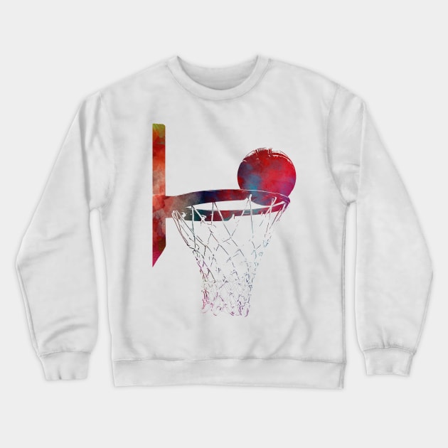 Basketball sport art #basketball Crewneck Sweatshirt by JBJart